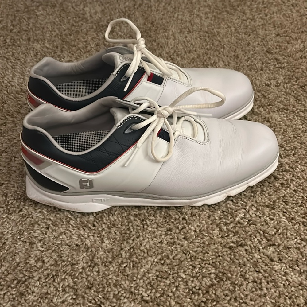 Footjoy Pro SL Golf shoes.